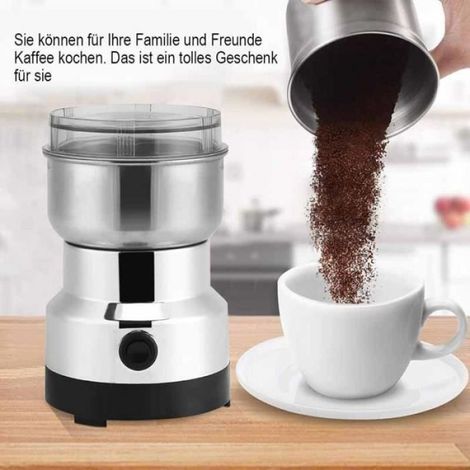 Moulin à Café Électrique - - Moulin Noix et Céréales - Acier Inoxydable - 14500tr/min - Multifonctionnel (1/3)