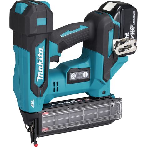 Makita Akku-Stauchkopfnagler DBN501RTJ, 50 mm 18V, 2x 5,0 Ah und Ladegerät im MAKPAC
