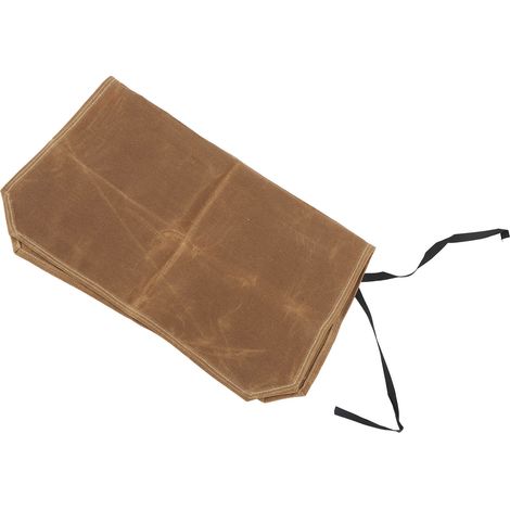 Aufbewahrungstasche aus Canvas für Campingbesteck, Messer und Küchenzubehör, tragbare Tasche für Grillutensilien, khakifarben (1/5)