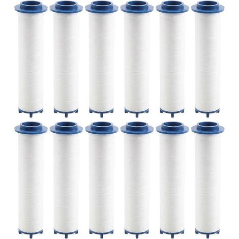 Lot de 12 filtres pour pommeau de douche à turbine haute pression - Compatible avec les pommeaux de douche à main à hélice (1/5)