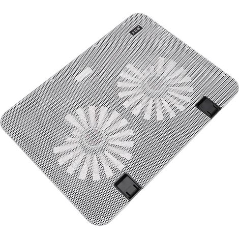 Support de Refroidissement avec Ventilateur Silencieux pour Ordinateur Portable et Dissipateur de Chaleur, Ambiance Estivale, Matériau Abs et Fer, pour Bureau et Chambre (1/4)