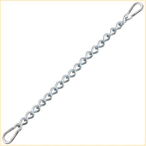 Chaîne avec Deux mousquetons,Fixation Variable pour Chaise hamac jusqu'à 230 kg (Chaîne 60 cm) (1/4)