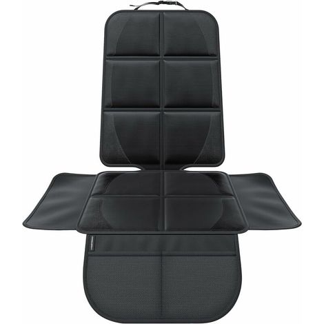 Protection de siège Voiture - Protection Siege Arriere Voiture Enfants Haut de Gamme - pour siège Auto(Noir) (1/4)