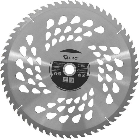 Hoja de sierra para madera 450x30x60T (agujeros) (5)