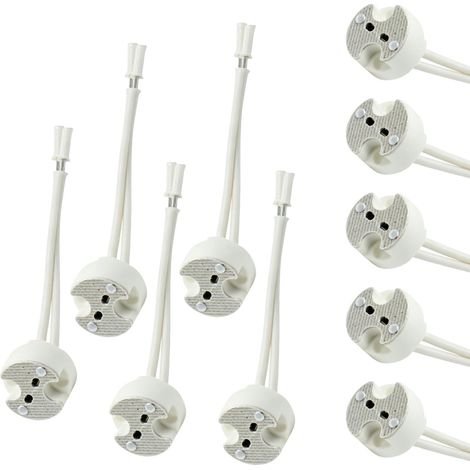 Lot de 10 Douille GU5.3 MR16 Céramique 12V (1/5)