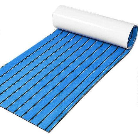 Revêtement de pont en mousse EVA imitation teck, revêtement de sol marin, accessoires pour bateaux, bleu marine, 450 x 2400 mm, JN (1/5)