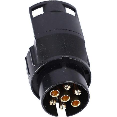 Adaptateur 7 à 13 broches pour remorque, caravane, camion, barre de remorquage, convertisseur électrique de type N en plastique (1/5)
