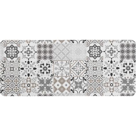 Tapis de bain ultra absorbant antidérapant pour salle de bain Blanc 50x120 cm
