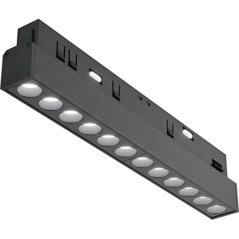 Lampada binario 1F nera lineare LED 12W 4000K Maytoni (1/3)