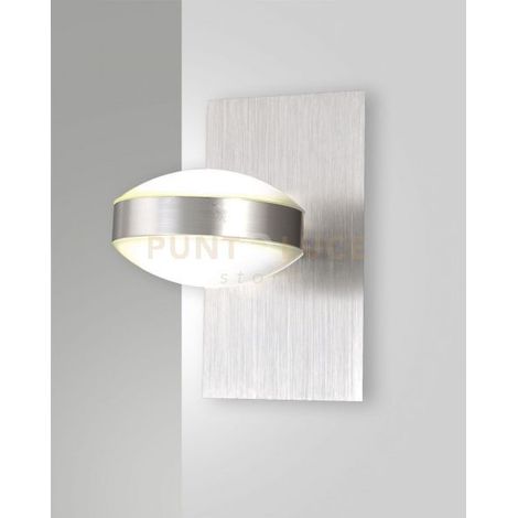 MILL APPLIQUE NICHEL SATINATO D.200 IN METALLO A LED 3000K - 16W - 1510 lm