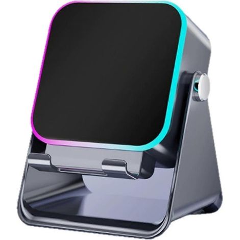 Enceinte à induction avec support pour téléphone 5 en 1, audio Bluetooth sans fil, cadeau d'anniversaire pour homme