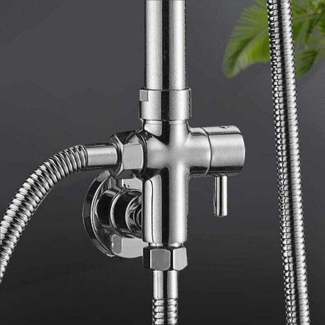 Deviatore doccia a parete in rame - Base di fissaggio G1/2" - Compatibile con rubinetti standard (1/3)
