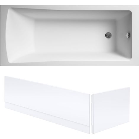 Square Single Ended 1700x700 with Leg Set & Front & End Bath Panels (1/5)