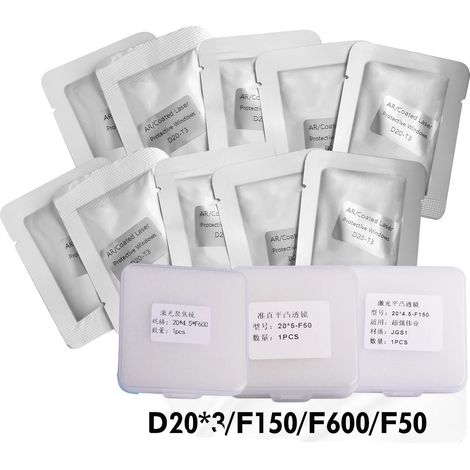 Lente de protección para soldadura láser, cristal óptico, certificado CE, juego completo, para HW980 (1/2)