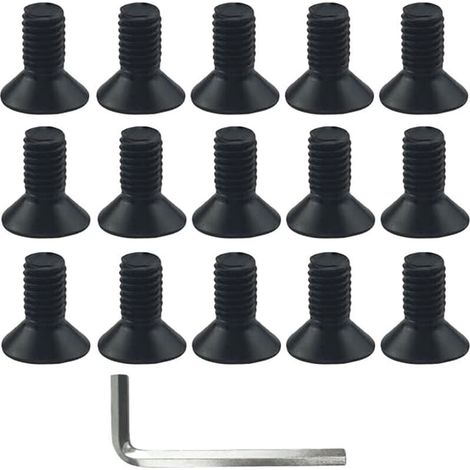 Trimmerkopf aus Aluminium, Trimmerkopf aus Nylon, Rasenmäherschraube, Rasenmäherkopfbürste, Messeraufsatz mit 1 Schraubenschlüssel (1/4)