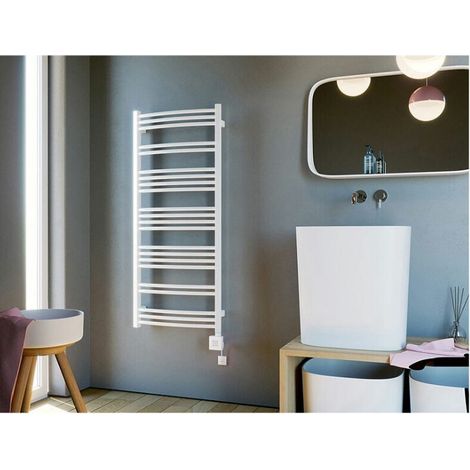 Secador de toallas eléctrico blanco - JULY - 300 watt - 75,3 x 50 (1/5)