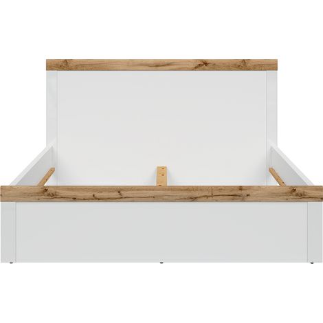 Cama 160x200 Hella Blanca y Madera