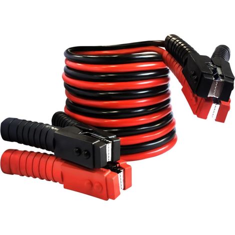 Câbles de Démarrage Automobile Pvc, Diamètre 11mm, Pinces Crocodiles à Dents et Ressorts Câble de Batterie 2500a pour Voiture, Camion et Moto (1/5)
