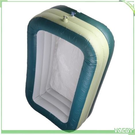 Piscine gonflable - FAFEICY - Modèle Fafeicy - PVC - 1,5 m - Vert - Motifs adorables (1/5)
