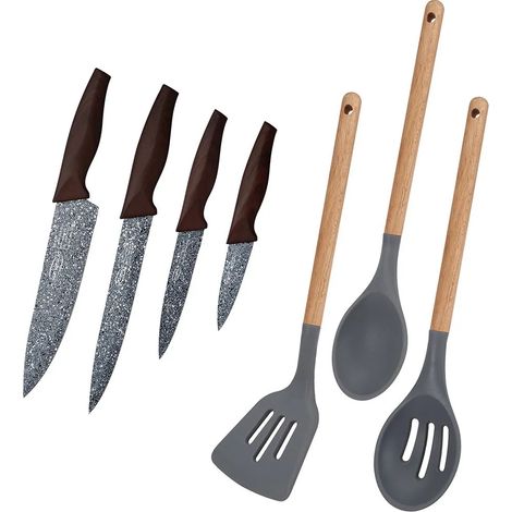 Set di coltelli da cucina San Ignacio daimiel rivestimento marmo manico legno