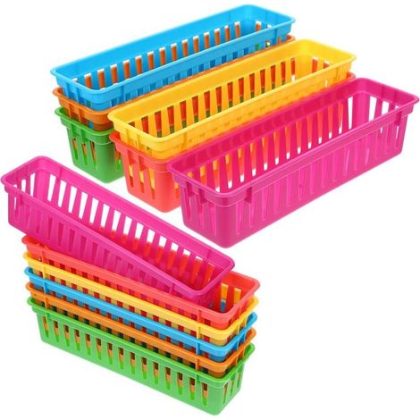 Schreibtisch-Organizer aus Kunststoff, 12er-Set in verschiedenen Farben (1/5)