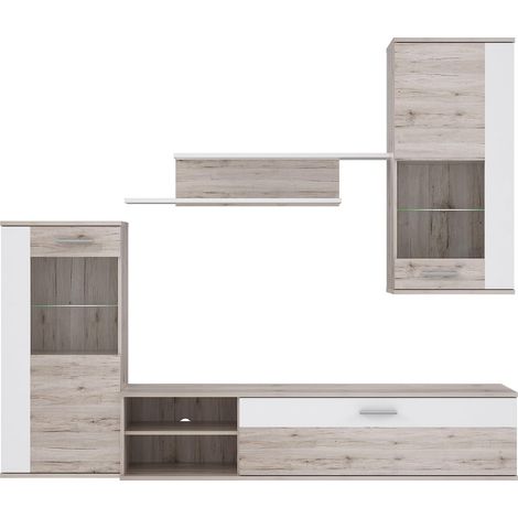 Shot  Legno laminato - Quercia sabbia / bianco (1/5)