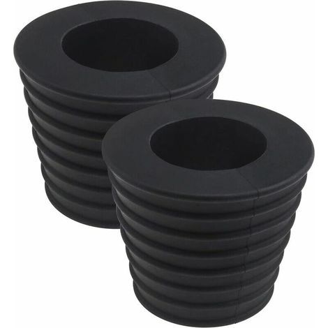 2x Gummikeil für Sonnenschirmständer mit 38 mm (1,5 Zoll) Durchmesser, schwarz (1/5)