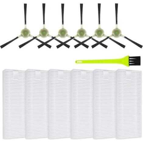 Accessoires Filtre pour Lefant M210P / M210 Pro, 6 Filtre Hepa 6 Brosses Latérales Robot Aspirateur Pièces de rechange (1/4)