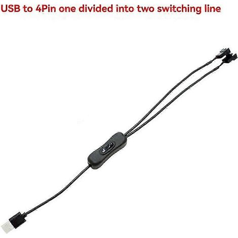 Adaptateur secteur USB vers connecteur PWM 3 broches/4 broches 5 V pour ventilateur gainé (1/5)