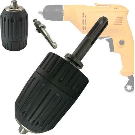 13mm Mandrin sans clé Auto-serrant Rapide Adaptateur SDS Plus perforateur perceuse foret (1/5)
