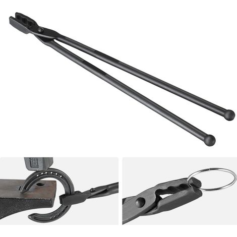 Mophorn 18-Zoll-Schmiedezange mit Wolfskiefer, Schmiedezange aus Kohlenstoffstahl mit A3-Stahlnieten, ideal für Hufeisen, gebogene Formen, Blockschmiedestücke, perfekt für Anfänger und Experten