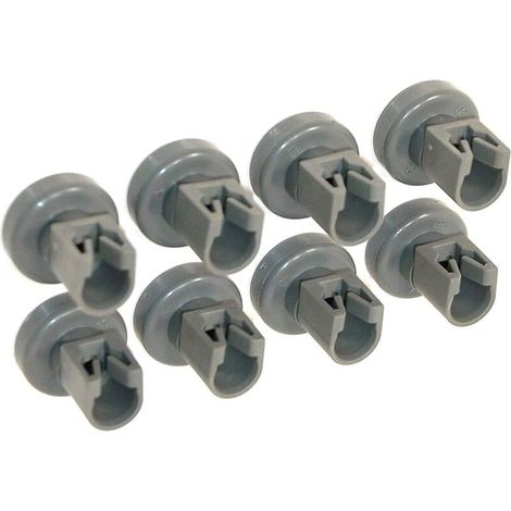 Roulettes Lave Vaisselle pour le Panier Supérieur - Compatible avec Roulettes Privileg, Faure, AEG, Electrolux, Zanussi, Ikea... Jeu Complet de 8 Roulettes (1/5)