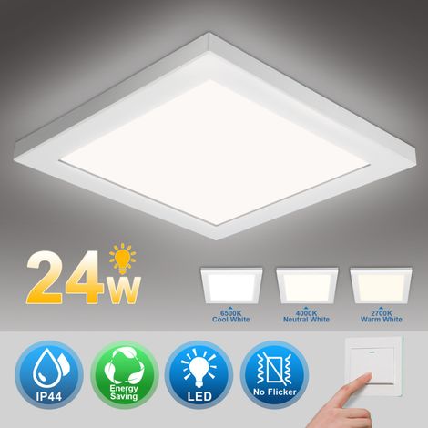 SWANEW 24W LED Plafoniera Plafoniera Illuminazione a soffitto Cambiamento di colore 3in1 Lampada da bagno Plafoniera (1/5)