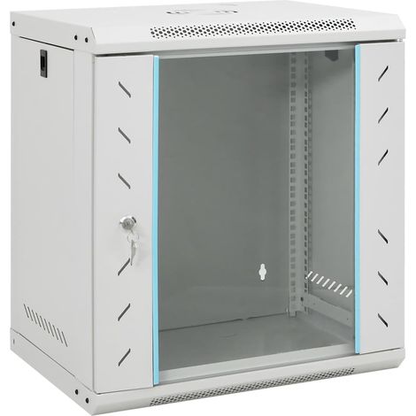 Coffret de réseau mural 12U 19" IP20 53x40x60 cm (1/5)