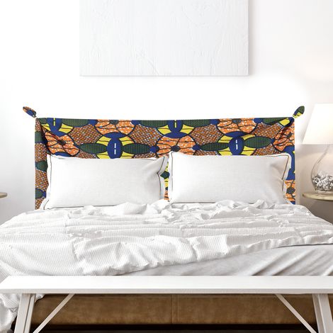 Sticker mural africain, motif coloré, 160 cm X 60 cm, pour décorer votre tête de lit. (1/5)