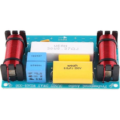 WEAH-338 3-Wege 120W Lautsprecher-Frequenzteiler Hoch-Mittel-Tief-Lautsprecher-Frequenzweiche (1/5)