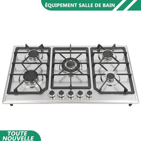 WAOBDLA Cuisinière à gaz avec 5 cuisinières à gaz 33.8620.083.94in pour les appartements et l'utilisation intérieure (1/5)