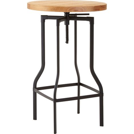 Premier Housewares New Foundry Ash Veneer Bar Table (1/5)