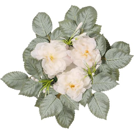 Couronne Pour Bougie - Couronne De Feuillage Artificiel 25 Cm - Décoration De Table Pour Fête Mariage Noël - 1 Pièce (1/5)