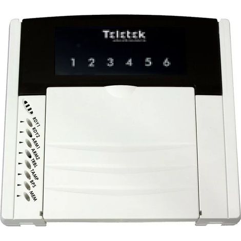 Teletek LED63 Control de teclado LED para unidad central CA62 - 6 zonas
