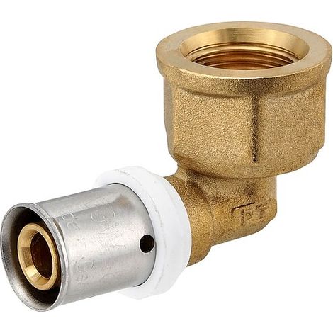 Pressfitting-Winkel 90° - 16 x 2,0 mm - 1/2 Zoll Innengewinde für MV-Rohr