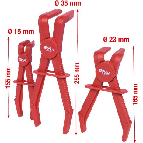 KS TOOLS Juego de alicates para mangueras 90° 3 pzs. - 115.5055 (1/5)