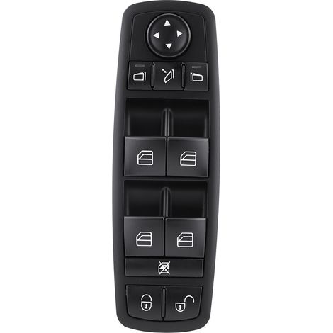 Ej.Life Interrupteur de fenêtre électrique, 1698206710 interrupteur de commande de fenêtre principale d'alimentation électrique interrupteur à bouton poussoir pour Benz W169 classe A W245 classe B (1/5)