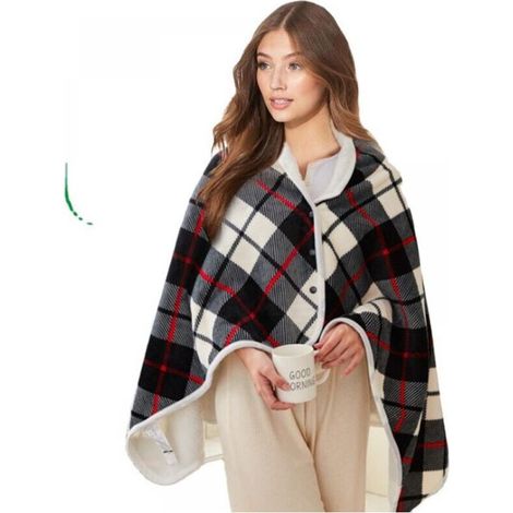 Electric Heated Blanket and Bed Throw Cordless, Machine Washable, Portable for Office, Home, Outdoor, Travel (1/5)