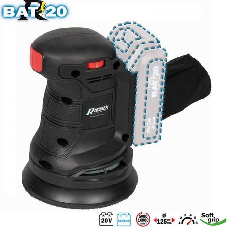Ponceuse Orbitale 20V - Avec Batterie 2A et Chargeur - Polyvalente et Efficace - D-Work