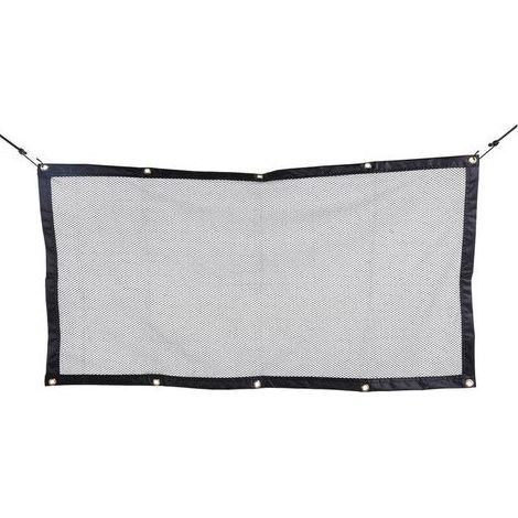 Pair Filet pour Voiture pour Animaux Portable Filet de Protection Voiture Séparation pour Chien Chat Filet avec Crochets et Cordes Grille de Séparation Universelle pour Voiture 115cm×62cm (1/5)