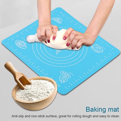 Mat de cuisson en silicone antidérapant anti-adhérent planche à pâte pour doublure de moules de four (1/5)