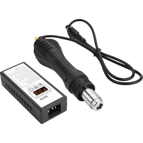 Station de retouche de pistolet à air chaud numérique intelligent LED 8858 avec 3 buses, prise UE 220 V (1/5)