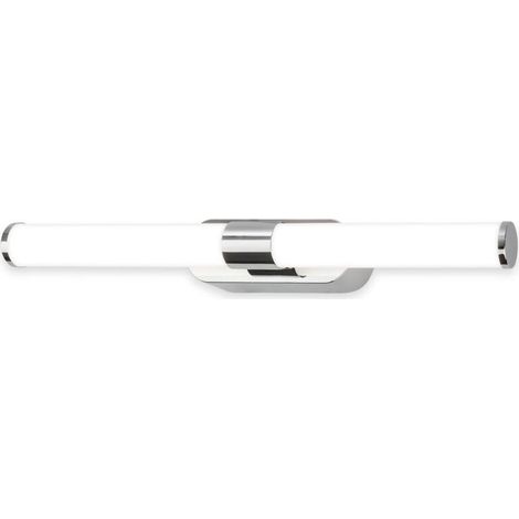 Briloner Runt Lampe miroir salle de bain LED, montage mural, IP44 protection contre les éclaboussures, vissable, blanc neutre, chrome, 40 x 6,5 x 4,5 cm (1/5)