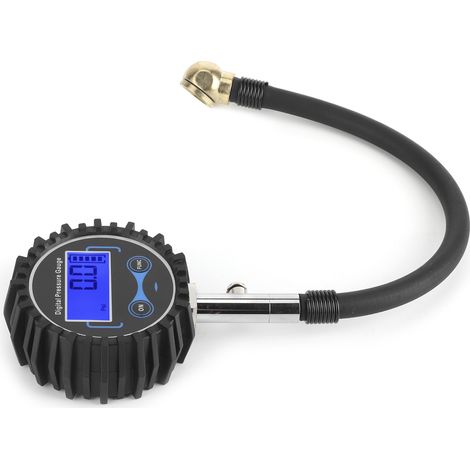 Digitales Reifendruckmessgerät mit LCD-Anzeige (200 PSI), universelles Reifendruckmessgerät für Gummi- und Metallreifen an Motorrad, Auto und LKW (1/5)